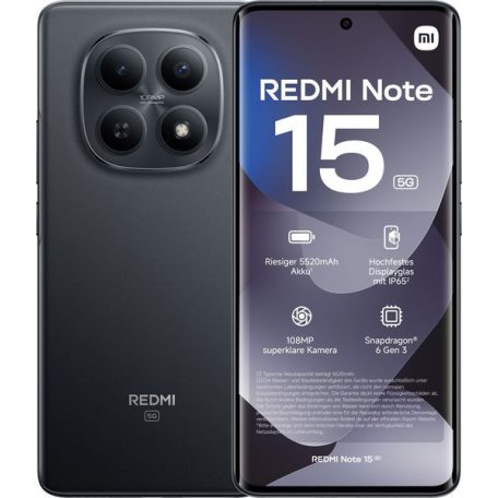 Xiaomi Redmi Note 15 5G Dual Sim 8GB 256GB Black 