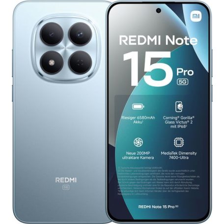 Xiaomi Redmi Note 15 Pro 5G Dual Sim 8GB 256GB Glacier Blue