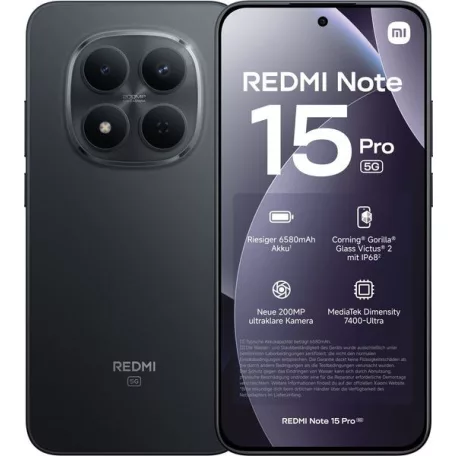 Xiaomi Redmi Note 15 Pro 5G Dual Sim 12GB 512GB Black