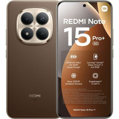 Xiaomi Redmi Note 15 Pro+ 5G Dual Sim 12GB 512GB Mocha Brown