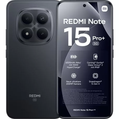 Xiaomi Redmi Note 15 Pro+ 5G Dual Sim 12GB 512GB Black