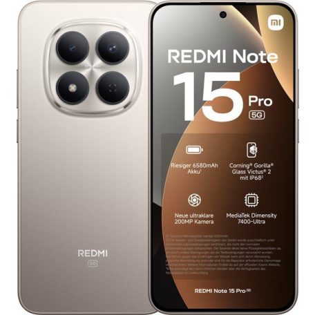 Xiaomi Redmi Note 15 Pro 5G Dual Sim 8GB 512GB Titanium