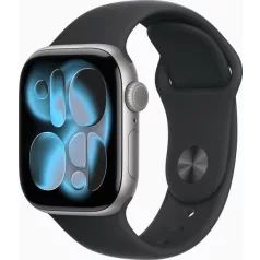   Apple Watch 11 42mm Aluminium Space Gray with Black Sport Band M/L MEQX4