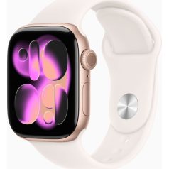   Apple Watch 11 42mm Aluminium Rose Gold with Light Blush Sport Band S/M MEU04
