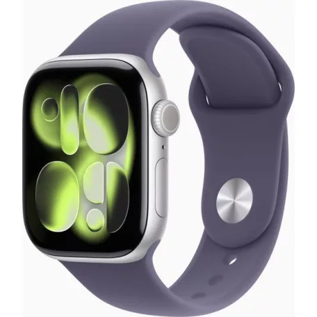 Apple Watch 11 42mm Aluminium Silver with Purple Fog Sport Band M/L MEU74