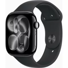   Apple Watch 11 46mm Aluminium Jet Black with Black Sport Band S/M/ MEUW4