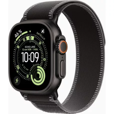 Apple Watch Ultra 3 49mm Titanium Black with Charcoal Trail Loop Strap M/L MF1H4