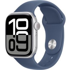   Apple Watch 10 42mm Aluminium Silver with Denim Sport Band S/M