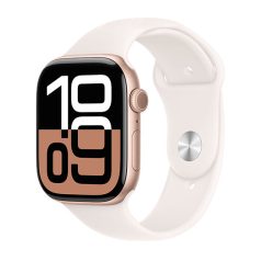   Apple Watch 10 46mm Aluminium Rose Gold with Light Blush Sport Band M/L MWWU3