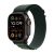 Apple Watch Ultra 2 LTE 49mm Titanium Black with Dark Green Alpine Loop Strap Large MX4T3